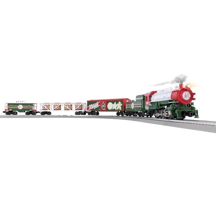 Lionel Peppermint Railroad 0-8-0 Christmas Freight LionChief Electric O Gauge Bluetooth 5.0 Train Set with Remote by Lionel - Used - Like New condition - US$262.15