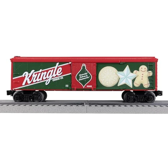 Lionel Peppermint Railroad 0-8-0 Christmas Freight LionChief Electric O Gauge Bluetooth 5.0 Train Set with Remote by Lionel - Image 6