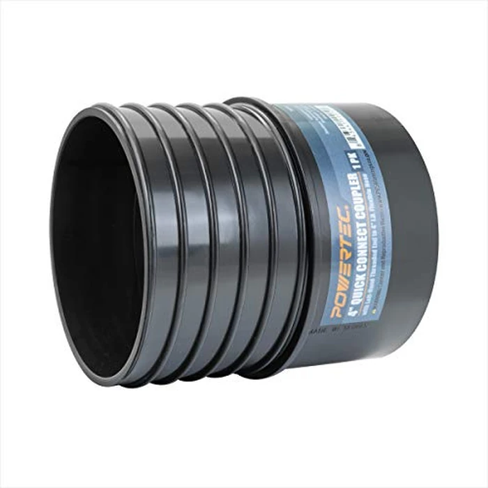 POWERTEC 70285 4" Quick Connect Splice for DWV PVC Pipe with Left-Hand Threaded End to 4" I.D. Flexible Hose. by POWERTEC - Used - Very Good condition - CA$9.14