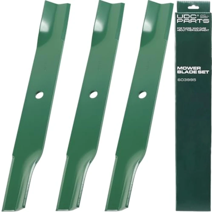 UDC Parts 603995 Mower Blades Replacement for Hustler Raptor 52 Inch 795526 783753 607772 603848 931899 933077 934794 927236 Mini Z X-ONE Super S Hustler Z 938159 936682 / High Lift Mulching / 3 Pack by UDC Parts - Used - Like New condition