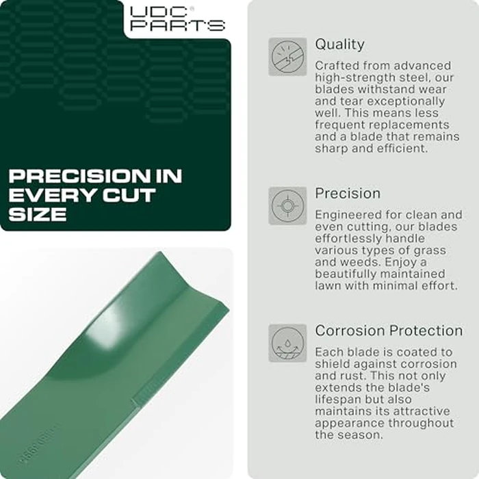 UDC Parts 603995 Mower Blades Replacement for Hustler Raptor 52 Inch 795526 783753 607772 603848 931899 933077 934794 927236 Mini Z X-ONE Super S Hustler Z 938159 936682 / High Lift Mulching / 3 Pack by UDC Parts - Image 6