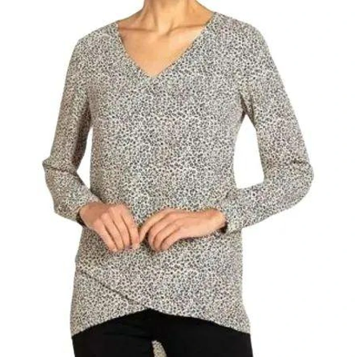 Chelsea & Theodore Women's Top Small Leopard Print - M - White/Black by Chelsea & Theodore - Refurbished - Brand New condition