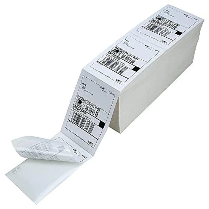 L LIKED 4000 4x6 Thermal Shipping Labels Fanfold, Direct Thermal Printer Labels Compatible with Zebra Rollo - Perforated Strong Adhesive by L LIKED - Image 2