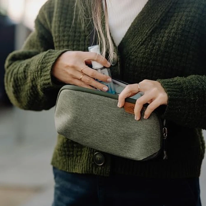 Peak Design Small Tech Pouch, Coyote, Ocean Edition, Electronics Organizer for Travel or Everyday Carry, Origami-Style Storage, Cable Pass-Through, Weatherproof, Gear Carry Bag for Men and Women by Peak Design - Image 6