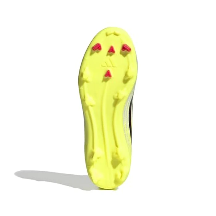 adidas Unisex-Kids F50 League Laceless Firm Ground/Multi Ground J, Team Solar Yellow/Black/Lucid Red, 11 by adidas - Image 2