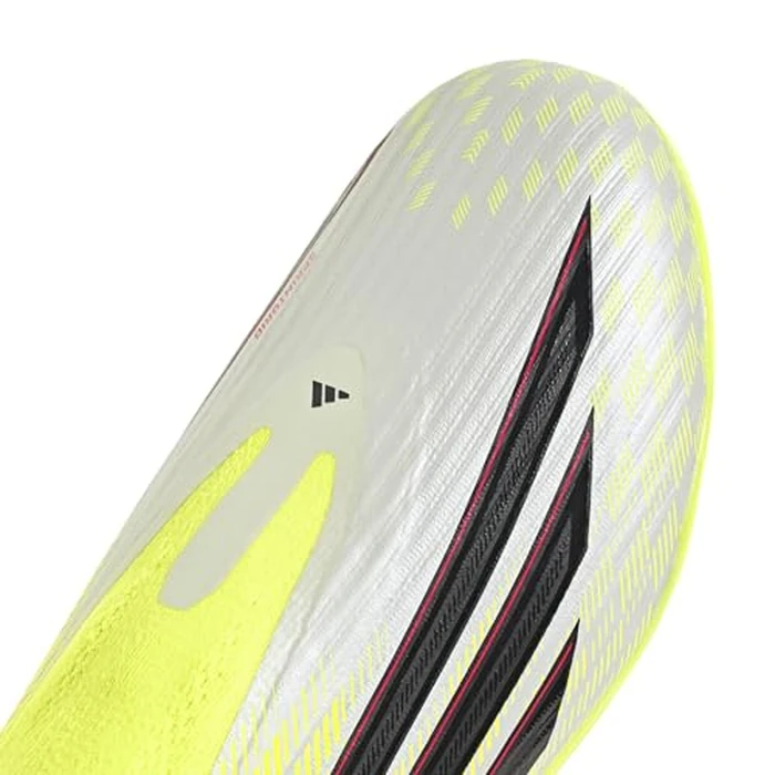 adidas Unisex-Kids F50 League Laceless Firm Ground/Multi Ground J, Team Solar Yellow/Black/Lucid Red, 11 by adidas - Image 6