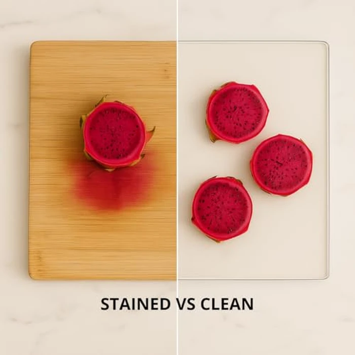 Acrylic Cutting Board with Counter Lip, Clear Cutting Boards for Countertop Protector, Non-Slip Cutting Board for Kitchen Counter, Aesthetic Kitchen Decor Gadgets House Warming Gifts(16.1"x12.5") by MEWSDEN - Image 5