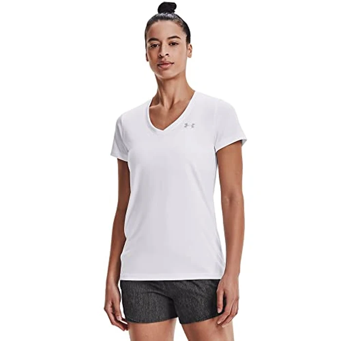 Under Armour Women's UA Tech(TM) V-Neck LG White by Under Armour - Used - Like New condition