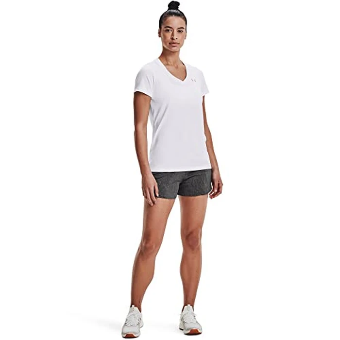 Under Armour Women's UA Tech(TM) V-Neck LG White by Under Armour - Image 2