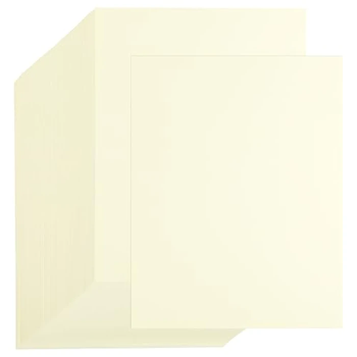 120 Sheets Creamy Cardstock - 8.5” x 11” Letter Size Cover Card Stock 85lb Heavyweight Paper Thick Paper for Scrapbooking, Crafts, Business Cards, Invitations PAP03CC by PENPRIS - Used - Acceptable condition