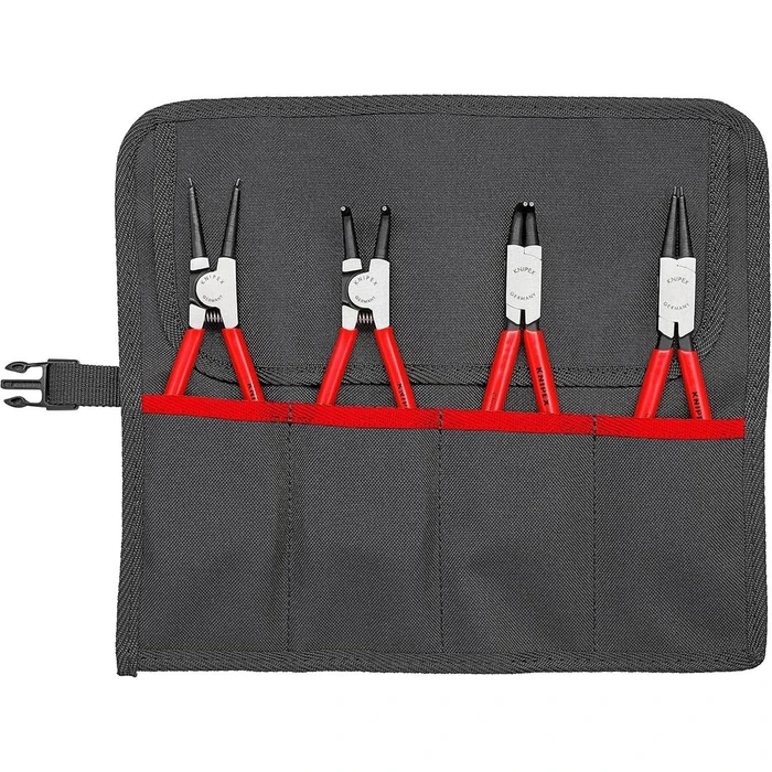 Knipex 00 19 56 4-Piece Circlip Pliers Set - Black/Red by Knipex - Image 1
