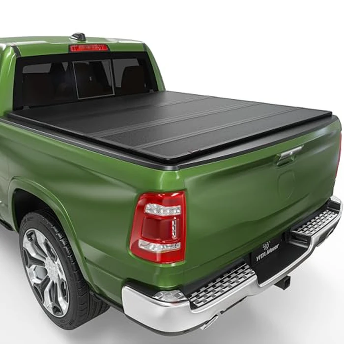 YITAMOTOR Quad Fold Hard Truck Tonneau Cover Fits for Dodge Ram 1500 2009-2024 (19-24 Classic ONLY) with 6.4ft Bed w/o Rambox, Heavy-Duty Aluminum Alloy Bed Cover by YITAMOTOR - Used - Very Good condition - US$342.33
