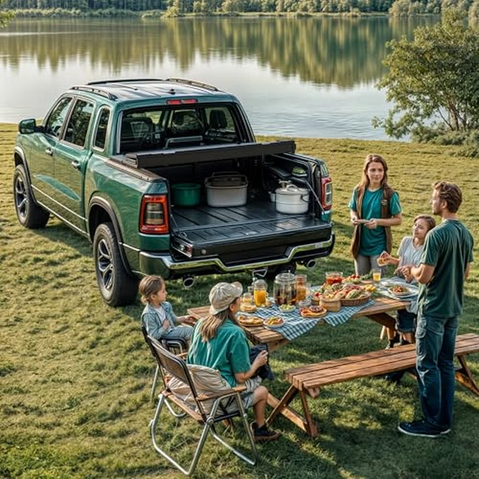 YITAMOTOR Quad Fold Hard Truck Tonneau Cover Fits for Dodge Ram 1500 2009-2024 (19-24 Classic ONLY) with 6.4ft Bed w/o Rambox, Heavy-Duty Aluminum Alloy Bed Cover by YITAMOTOR - Image 8