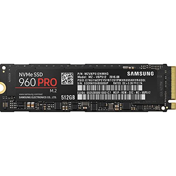 Samsung 960 PRO NVMe M.2 512GB SSD (MZ-V6P512BW) by Samsung - Used - Very Good condition
