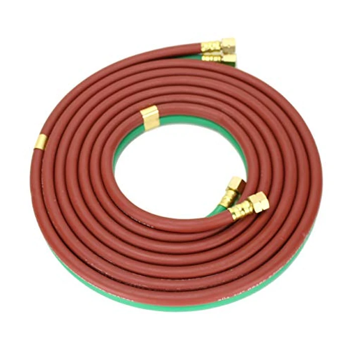 15 FEET Grade T - 1/4" OxyFuel Welding & Cutting Twin Hose with BB Fittings - SÜA by SÜA - Used - Very Good condition - CA$46.28