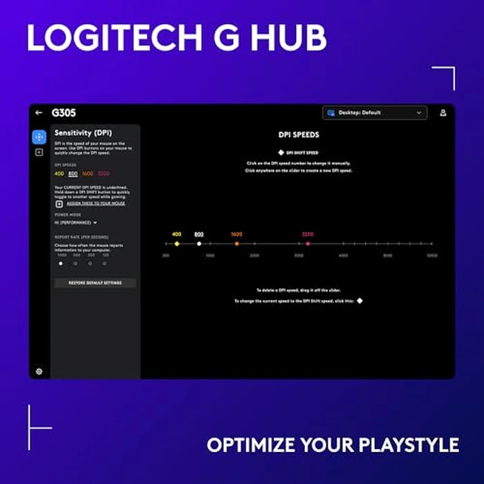 Logitech G305 Lightspeed Wireless Gaming Mouse, Hero Sensor, 12,000 DPI, Lightweight, 6 Programmable Buttons, 250h Battery, On-Board Memory, Compatible with PC, Mac - Black by Logitech G - Image 6