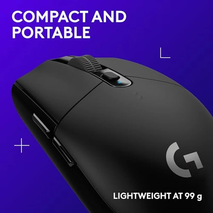 Logitech G305 Lightspeed Wireless Gaming Mouse, Hero Sensor, 12,000 DPI, Lightweight, 6 Programmable Buttons, 250h Battery, On-Board Memory, Compatible with PC, Mac - Black by Logitech G - Image 8