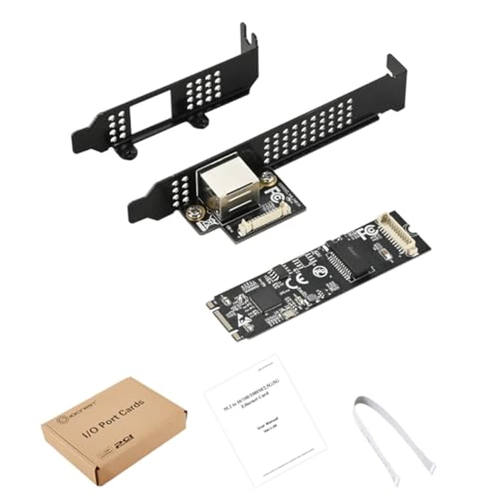 IO CREST M.2 M-Key PCI-e 3.0 Interface Single Port 5.0 Gigabit Ethernet Modules by IO CREST - Image 2