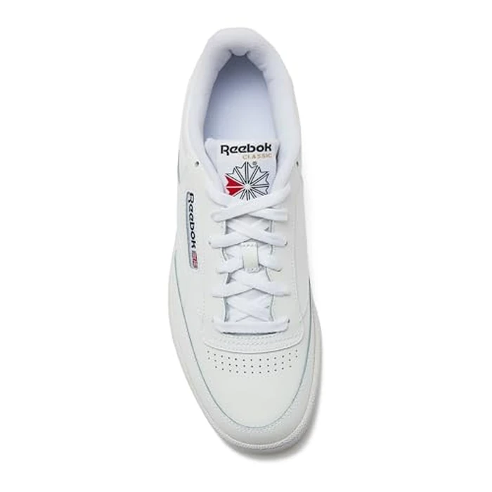 Reebok Club C 85 Mens Tennis Shoes, Casual Fashion White Sneakers for Men, Footwear White/Footwear White/Core Black, 10.5 by Reebok - Image 5