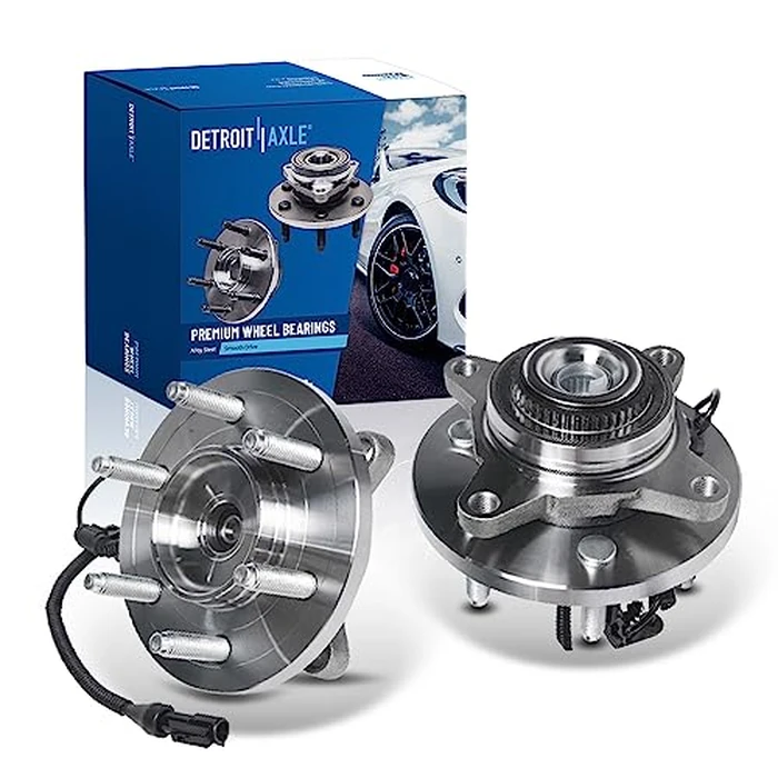 Detroit Axle - 4WD Front Wheel Bearing Hubs for 2009 2010 Ford F-150 [w/ 6-Lug], 2 Wheel Bearing and Hubs Assembly Set Replacement Pair Hubs by Detroit Axle - Used - Very Good condition - CA$165.21