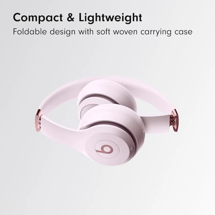 Beats Solo 4 - Wireless On-Ear Bluetooth Headphones, Up to 50-Hour Battery Life, Ultra-Lightweight Comfort, Powerful and Balanced Sound, Apple & Android Compatible - Cloud Pink by Beats - Image 6