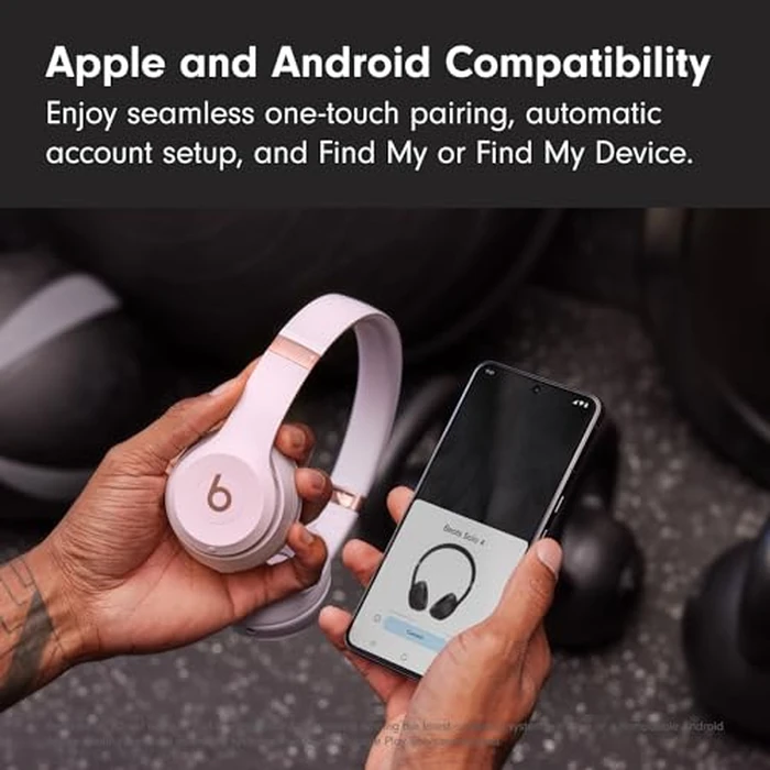Beats Solo 4 - Wireless On-Ear Bluetooth Headphones, Up to 50-Hour Battery Life, Ultra-Lightweight Comfort, Powerful and Balanced Sound, Apple & Android Compatible - Cloud Pink by Beats - Image 8
