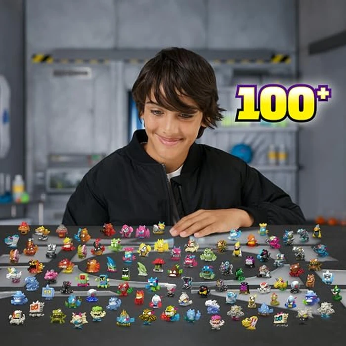 MrBeast Lab Swarms Series 3, Hyper Fusion Series, 6 Pack - Lab Pack Includes 6 Micro Beasts, 6 Collectible Stickers & 2 Stackable Fusion Caps to Build Out Your Own MrBeast Lab by MRBEAST LAB - Image 3