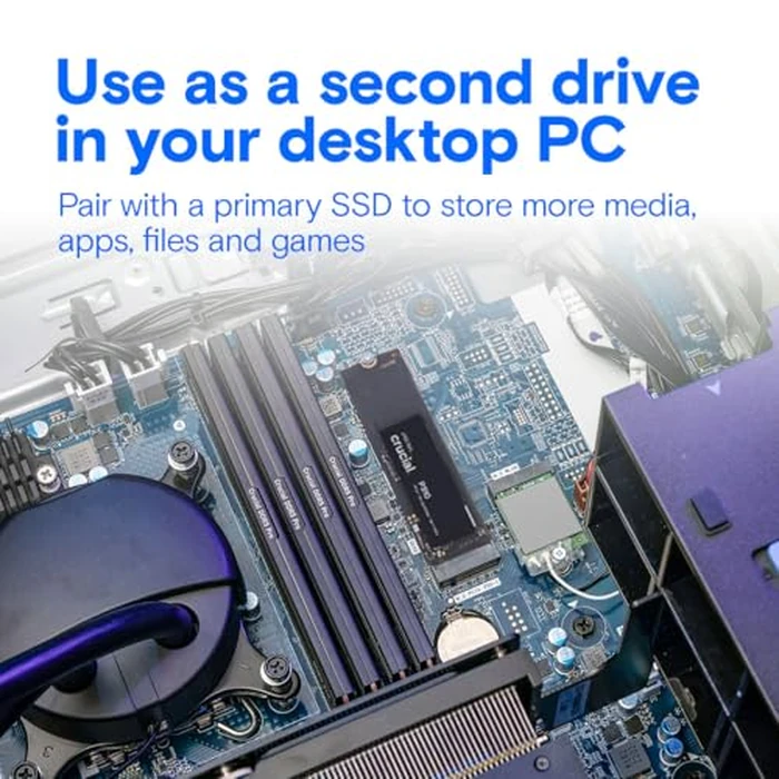 Crucial P310 4TB SSD, PCIe Gen4 NVMe M.2 2280, Up to 7,100MB/s, for Laptop, Desktop (PC), & Handheld Gaming Consoles, Includes Acronis Data Recovery Software, Solid State Drive - CT4000P310SSD801 by Crucial - Image 5