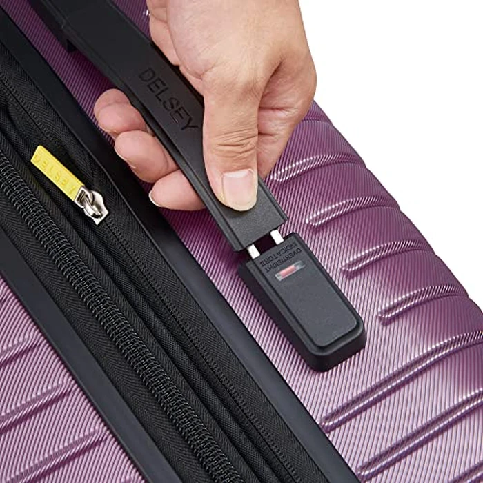 DELSEY Paris Cruise 3.0 Hardside Expandable Luggage with Spinner Wheels, Plum, Checked 26 Inch Trunk, Cruise 3.0 Hardside Expandable Luggage with Spinner Wheels by DELSEY PARIS - Image 8