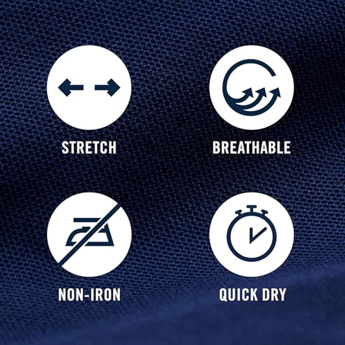 IZOD Men's Big and Tall Performance Stretch Pleated Pant, Black, 48W X 30L by IZOD - Image 4