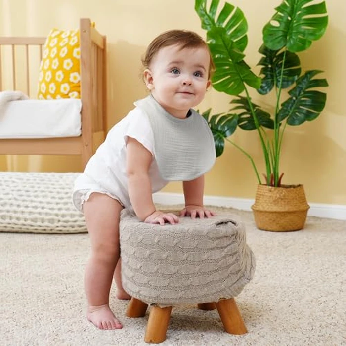 Kewlife gift Muslin Baby Bibs 6-Pack Baby Drool Bandana Bibs for Baby Girls Boys Infant Newborn Toddler Drooling and Teething (Macaron Pink) by Kewlife gift - Image 2