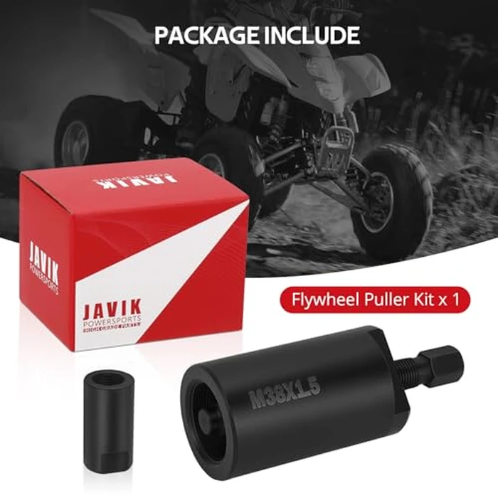 JAVIK M38x1.5 Flywheel Puller Remover Tool for Suzuki LTZ400 LTZ250 LTR450 LTZ90 DRZ250 DRZ400 for Arctic Cat DVX 400 for Kawasaki EX650 Ninja 650 KFX400 KLE650 V-ersys 650 O.E.M#09930-31921 by JAVIK - Image 6