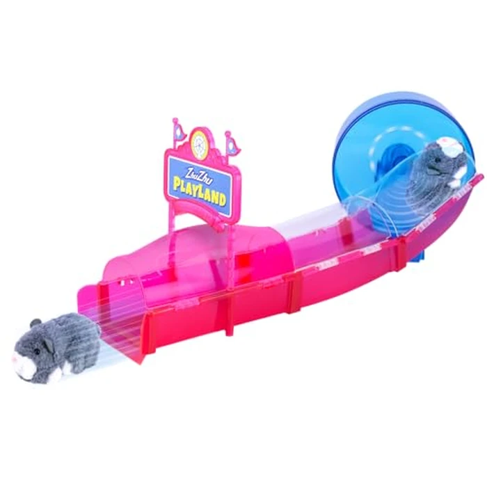 ZhuZhu City Ferris Wheel with Hamster Scoodles - Perfect for Boys & Girls! Interactive Hamster & Spinning Wheel - 40+ Unique Sounds & Actions - Pets Without The Mess by zhuzhu - Used - Like New condition