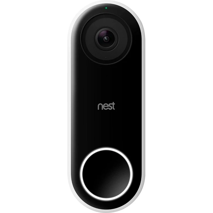 Google Nest Doorbell (wired) Smart Wi-Fi Video Doorbell - White/Black by Google - Image 1
