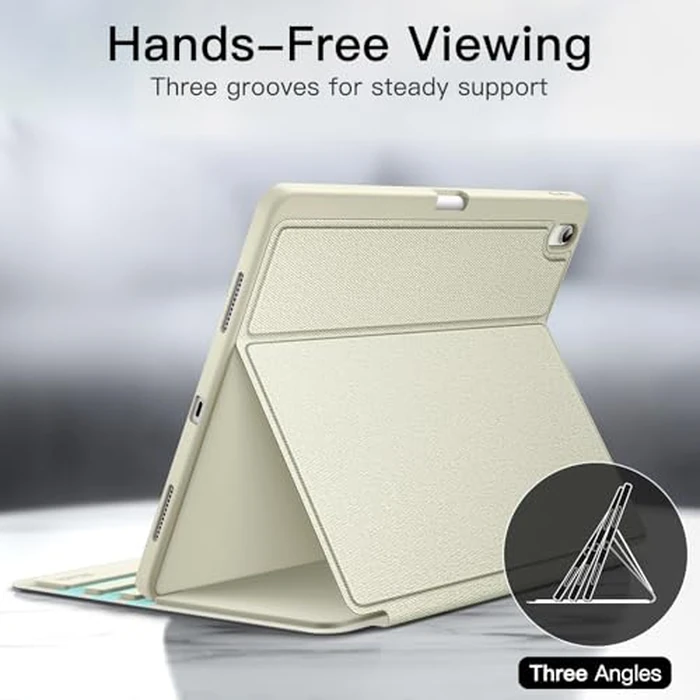 JETech Case for iPad Air 13-Inch M4/M3/M2 (2026/2025/2024) with Pencil Holder, Slim Folio Stand Protective Tablet Cover, Multi-Angle Viewing, Auto Wake/Sleep (Starlight) by JETech - Image 3