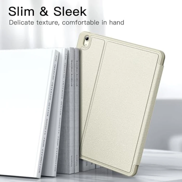JETech Case for iPad Air 13-Inch M4/M3/M2 (2026/2025/2024) with Pencil Holder, Slim Folio Stand Protective Tablet Cover, Multi-Angle Viewing, Auto Wake/Sleep (Starlight) by JETech - Image 4