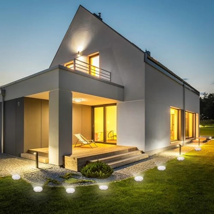 Kelvinlux Solar Lights Outdoor Waterproof, 12 Packs Bright Solar Ground Lights with Updated 12 LEDs, Solar Garden Lights Landscape Lights for Pathway Walkway Driveway Patio Yard Deck Lawn Decor (Cold) by KelvinLux - Image 7