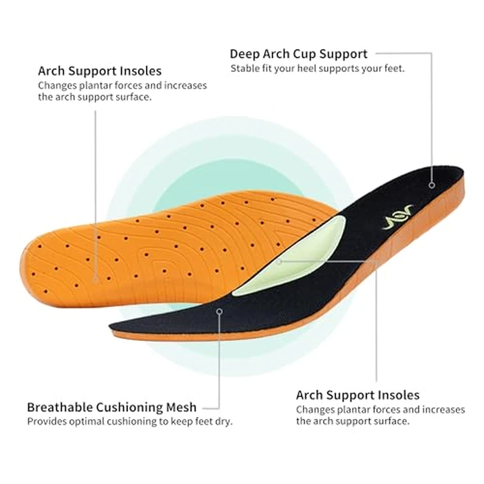 QAUPPE Womens Walking Shoes with Arch Support Orthotic Running Tennis Sneakers for Plantar Fasciitis, Heel and Foot Pain Relief, Nursing BlackRose US 6.5 by QAUPPE - Image 4