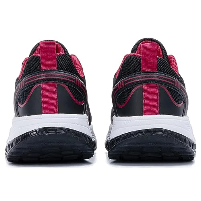 QAUPPE Womens Walking Shoes with Arch Support Orthotic Running Tennis Sneakers for Plantar Fasciitis, Heel and Foot Pain Relief, Nursing BlackRose US 6.5 by QAUPPE - Image 5