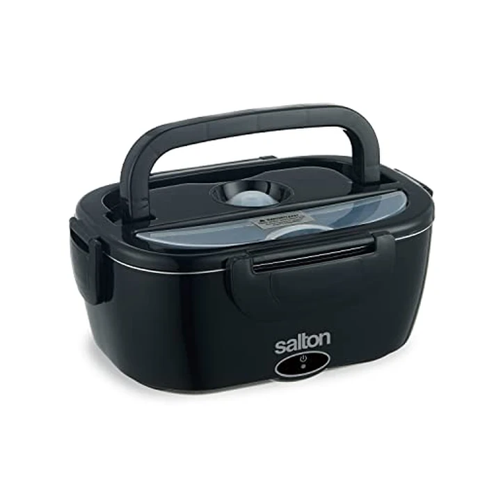 Salton Electric Lunchbox Food Warmer - Portable, Heated Lunch Box for Car & Home with Fork & Spoon, 1.5L by Salton - Image 1