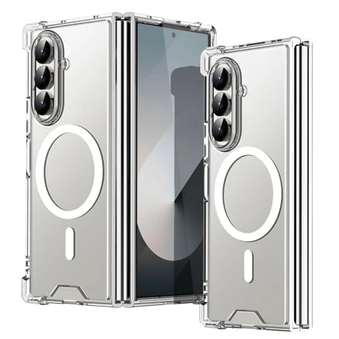 AICase for Samsung Galaxy Z Fold 7 Clear Case,Compatible with MagSafe Transparent Shockproof Protection Yellowing Resistant Magnetic Phone Case for Samsung Galaxy Z Fold 7 2024 5G by AICase - Image 1