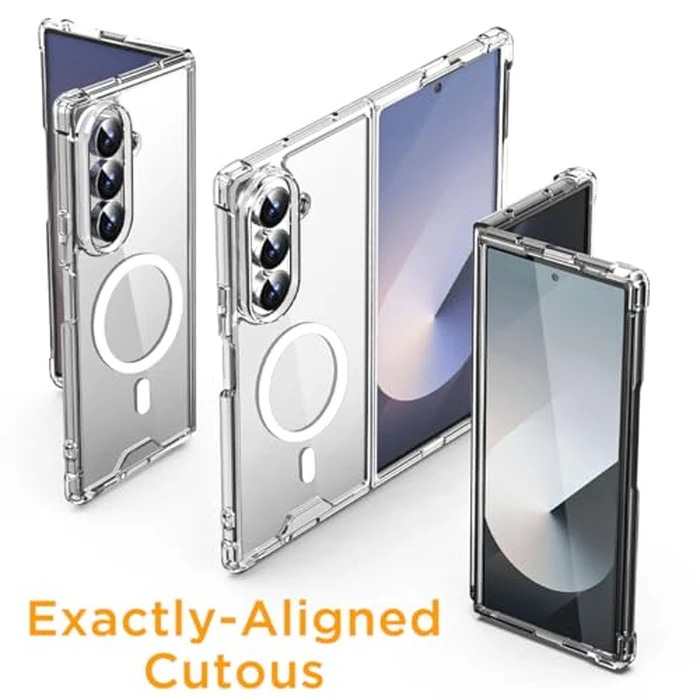 AICase for Samsung Galaxy Z Fold 7 Clear Case,Compatible with MagSafe Transparent Shockproof Protection Yellowing Resistant Magnetic Phone Case for Samsung Galaxy Z Fold 7 2024 5G by AICase - Image 7
