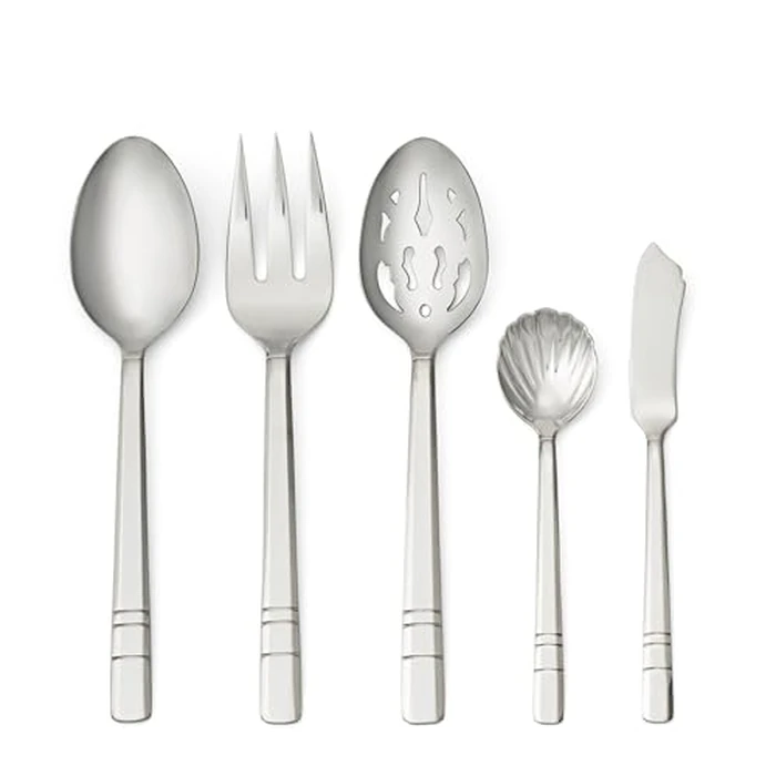 Henckels Madison Square 65-piece Flatware Set,18/10 Stainless Steel, Silver by HENCKELS - Image 3