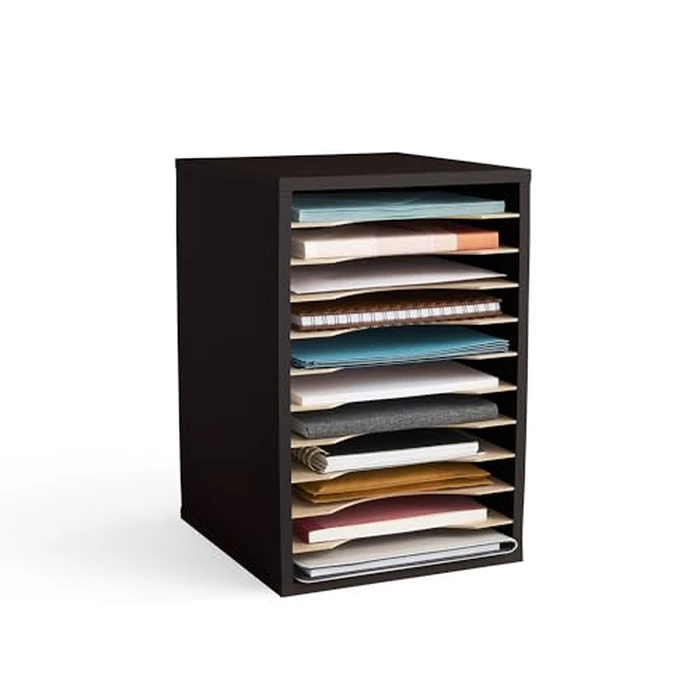 Safco Products Vertical Desktop Sorter, 11 Compartment, Black by Safco - Used - Like New condition