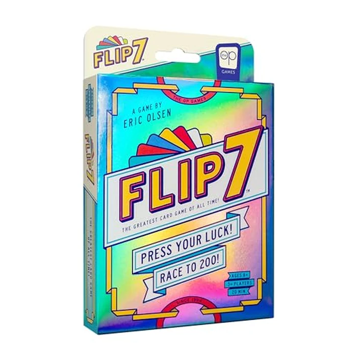 USAOPOLY Flip 7, The Ultimate Blend of Press Your Luck & Strategy, Fast-Paced Addictive Card Game,Quick to Learn & Easy to Teach,Perfect for Game Nights, 3+ Players, Ages 8 & Up, 20 Minutes Play Time by USAOPOLY - Used - Very Good condition - US$7.10