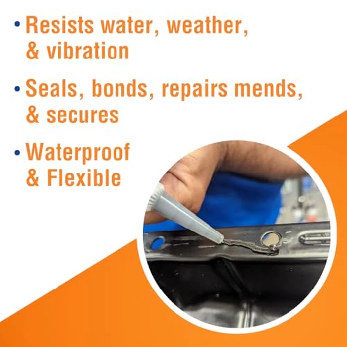 Permatex 81158 Black Silicone Adhesive Sealant, 3 oz. Tube, Pack of 1 by Permatex - Image 5