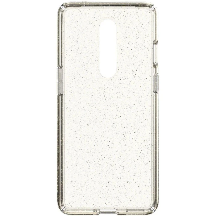 Speck Presidio Perfect-Clear with Glitter Phone Case for One Plus 8 5G - Clear With Gold Glitter/Clear by Speck - Image 2