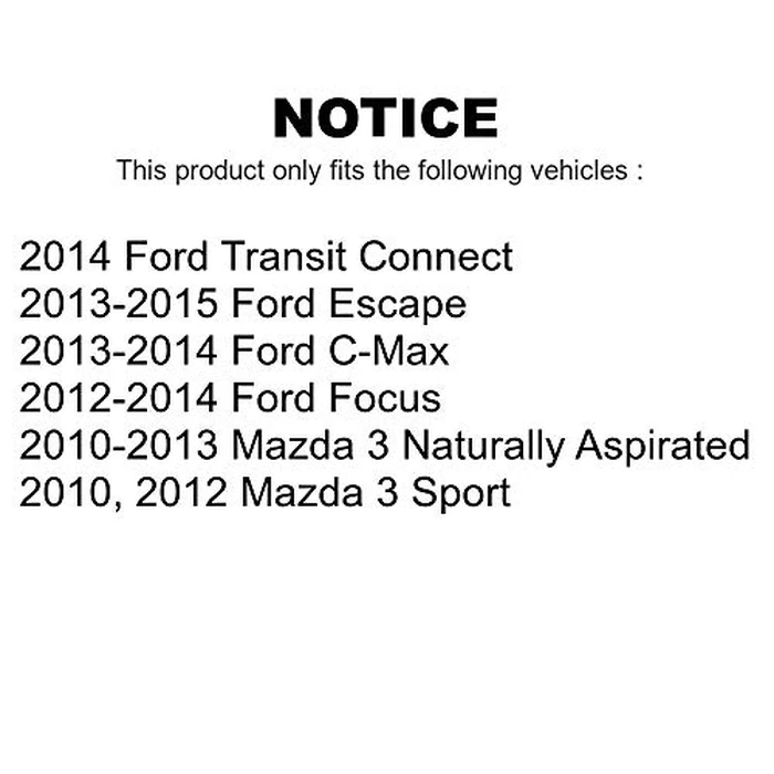 TOR Front Suspension Stabilizer Bar Link Kit TOR-K750554 Replacement For Ford Escape Mazda 3 Focus Transit Connect Volvo Lincoln MKC C-Max S40 C30 V50 C70 Sport by TOR - Image 3