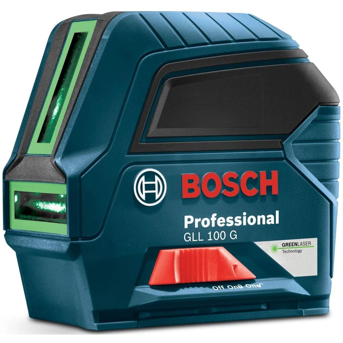 Bosch GLL 100G 100 ft. Green-Beam Self-Leveling Cross-Line Laser - Blue by Bosch - Refurbished - Brand New condition - CA$192.39