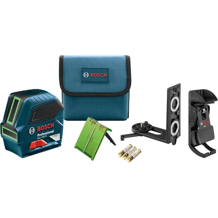 Bosch GLL 100G 100 ft. Green-Beam Self-Leveling Cross-Line Laser - Blue by Bosch - Image 2